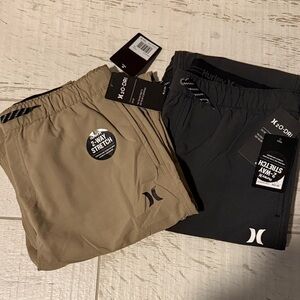 Hurley NWT 2 pairs h2o-dri pants xl boys